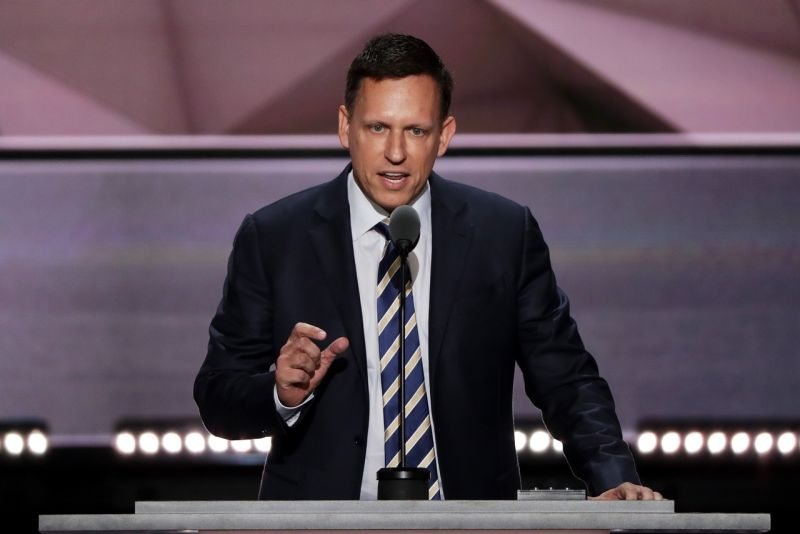 Peter Thiel, durante un discurso del partido republicano. Foto: Alex Wong/Getty Images)